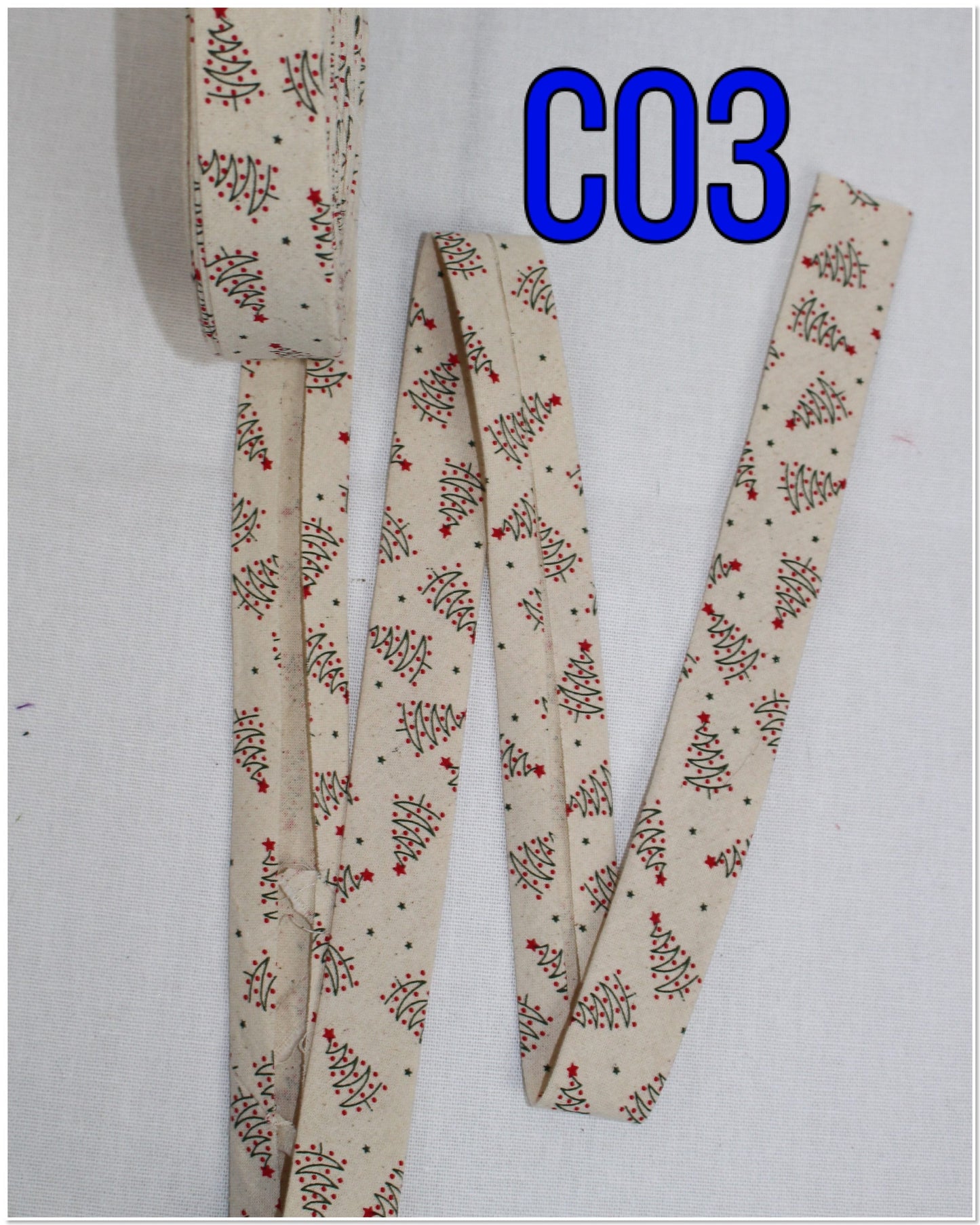 Christmas bias tape binding/(fusible iron on available)/single fold/1 inch wide(1m)/snowflakes/glitter/mistletoe/candy canes/Xmas tree/stars