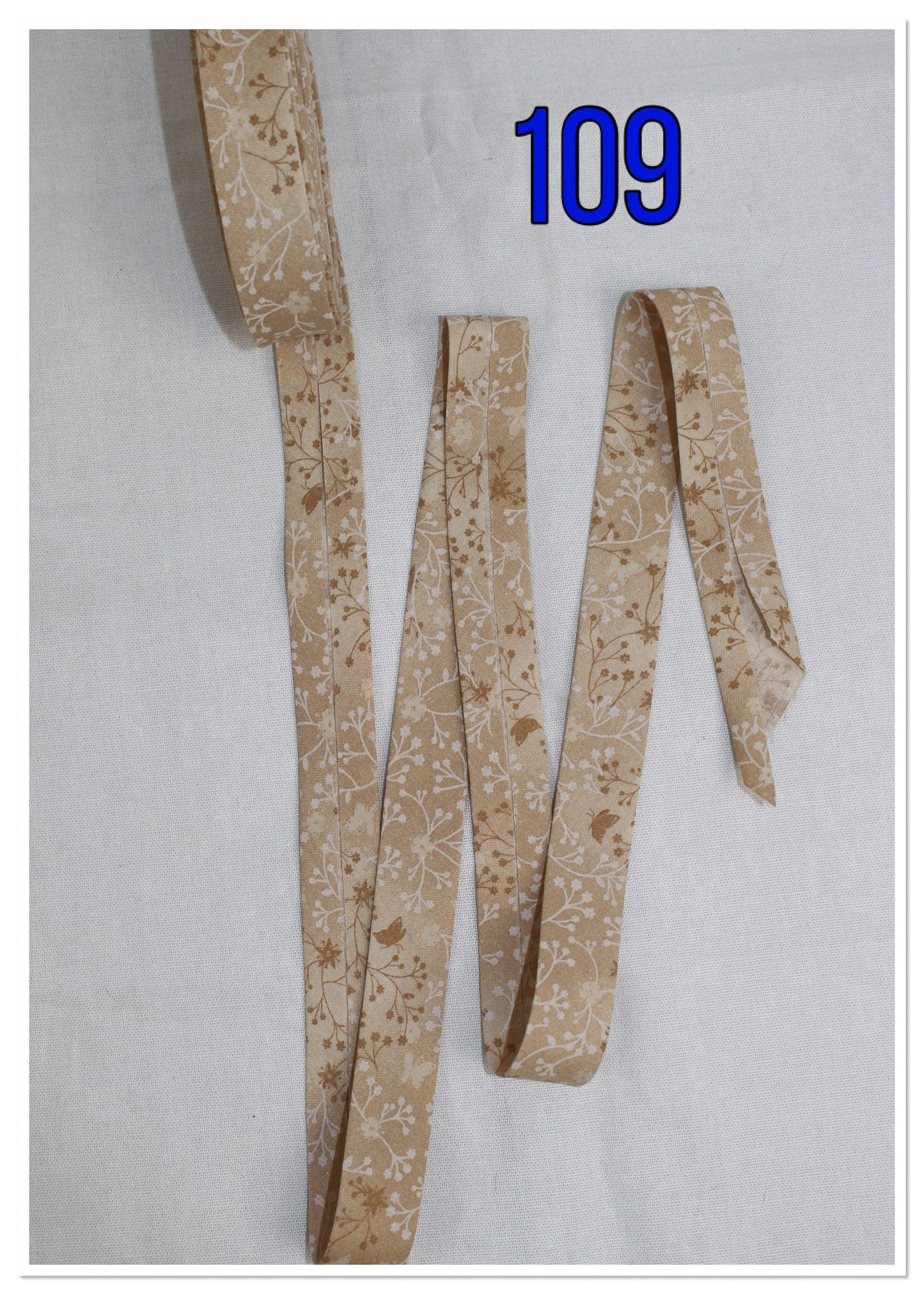 Bias Binding (Tape) 25mm, Cotton, Single Fold, floral blenders. Fusible iron on available.