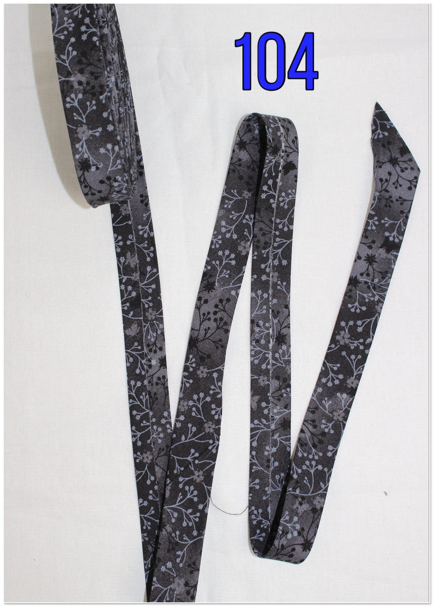Bias Binding (Tape) 25mm, Cotton, Single Fold, floral blenders. Fusible iron on available.