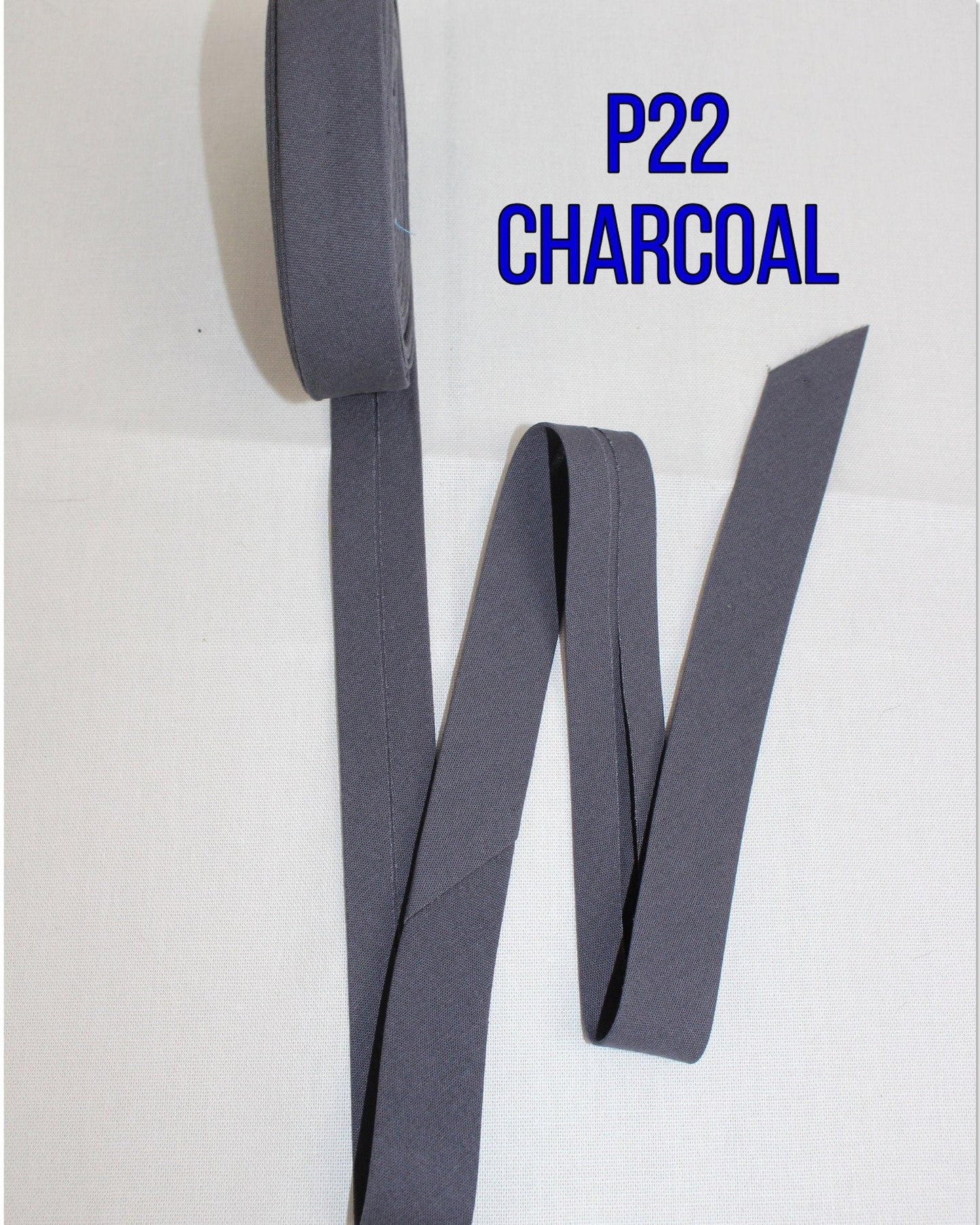 Bias Binding (tape) 25mm or 12mm, single fold, 100% Cotton. black, white, grey. Fusible iron on available.