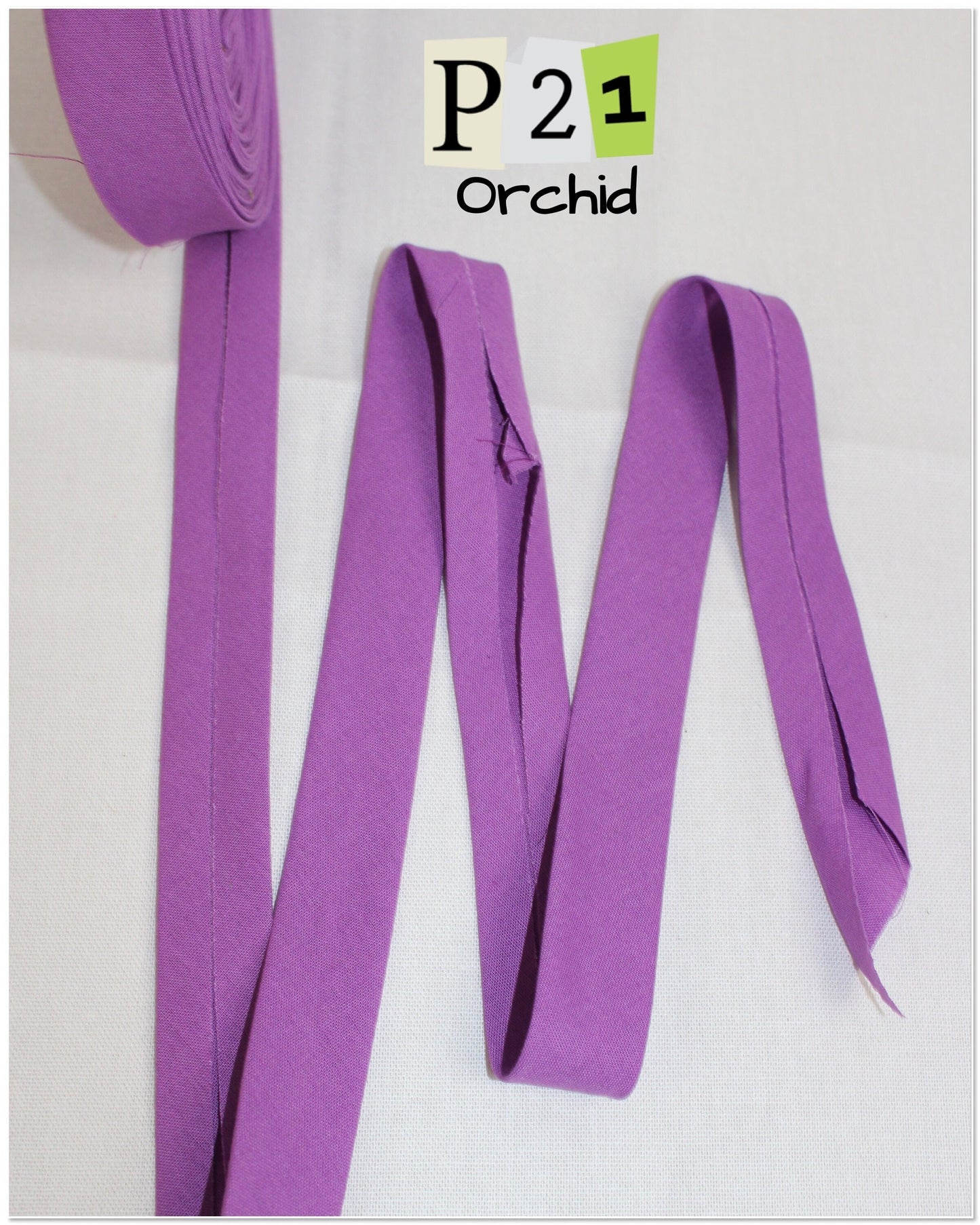Bias Binding (tape) 25mm or 12mm, single fold, 100% Cotton. purple, iris, petunia, grape, orchid. Fusible iron on available.