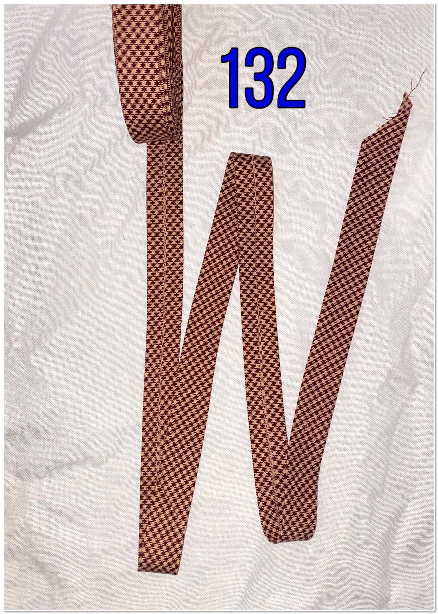 Bias Binding (Tape) 25mm, Cotton, Single Fold, Gingham, plaid, checkers. Fusible iron on available.