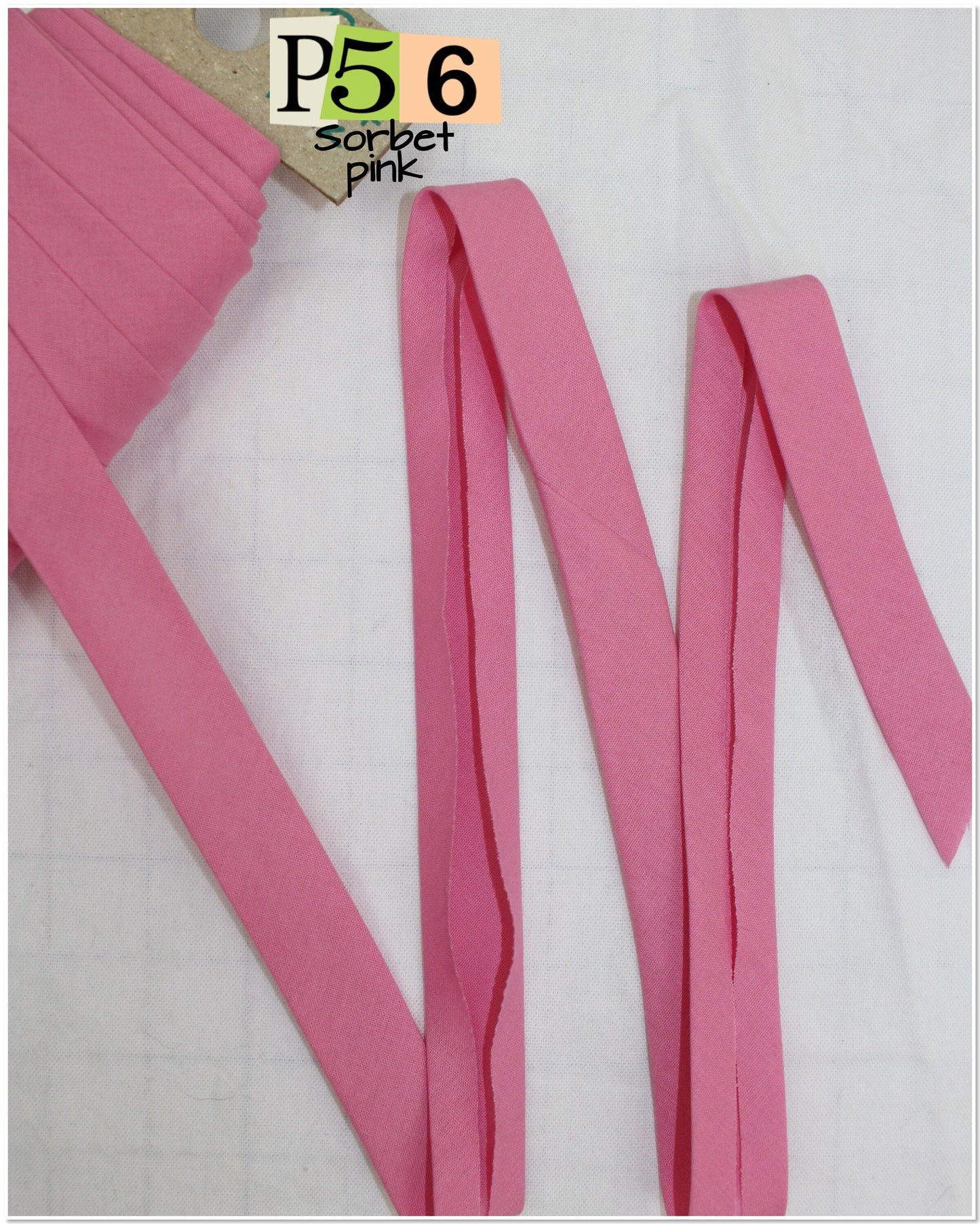 Bias Binding (tape) 25mm or 12mm, single fold, 100% Cotton. pink, lipstick, candy, hot pink cerise. Fusible iron on available.