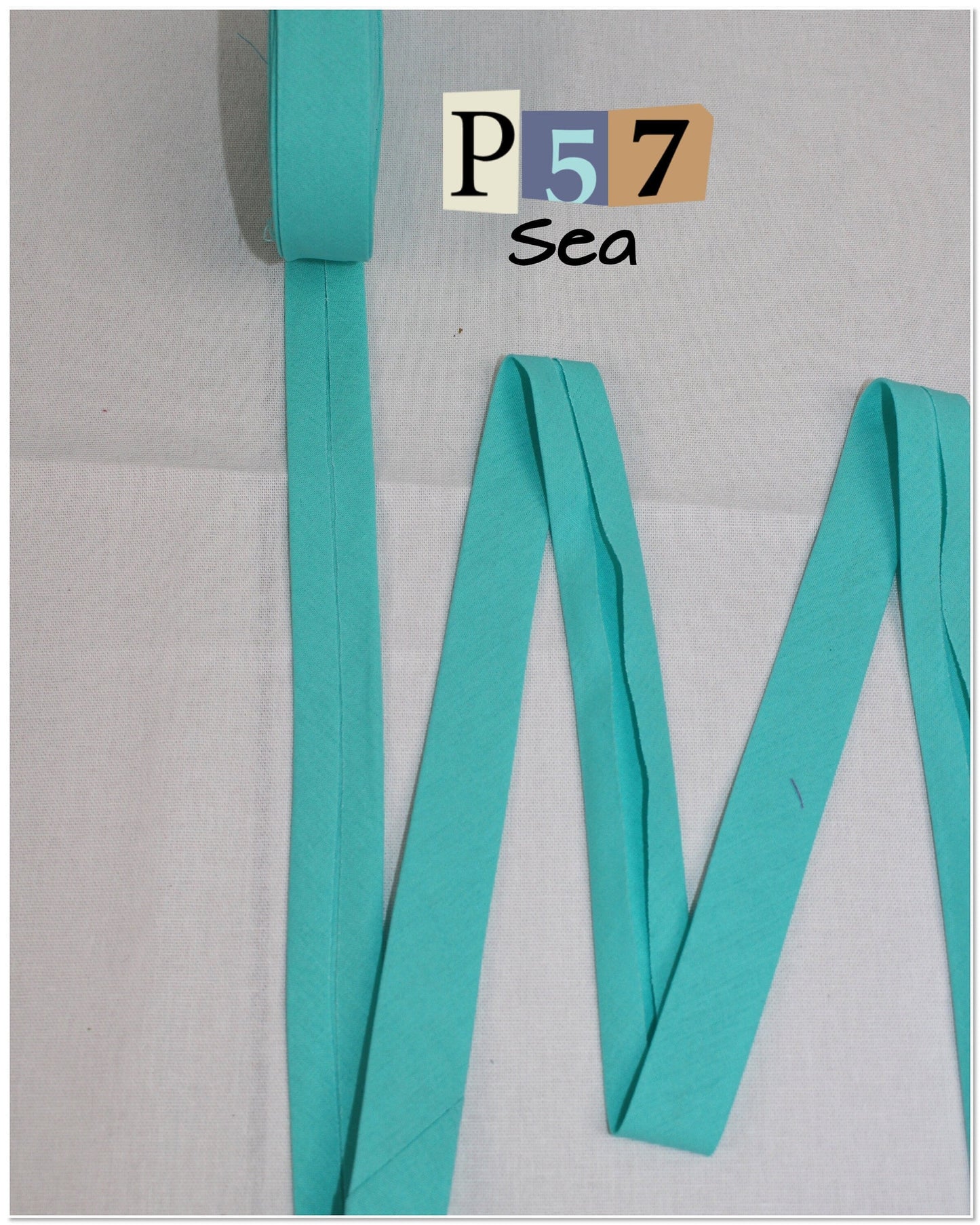 Bias Binding (tape) 25mm or 12mm, single fold, 100% Cotton. blue, light blue, dark blue, teal . Fusible iron on available.