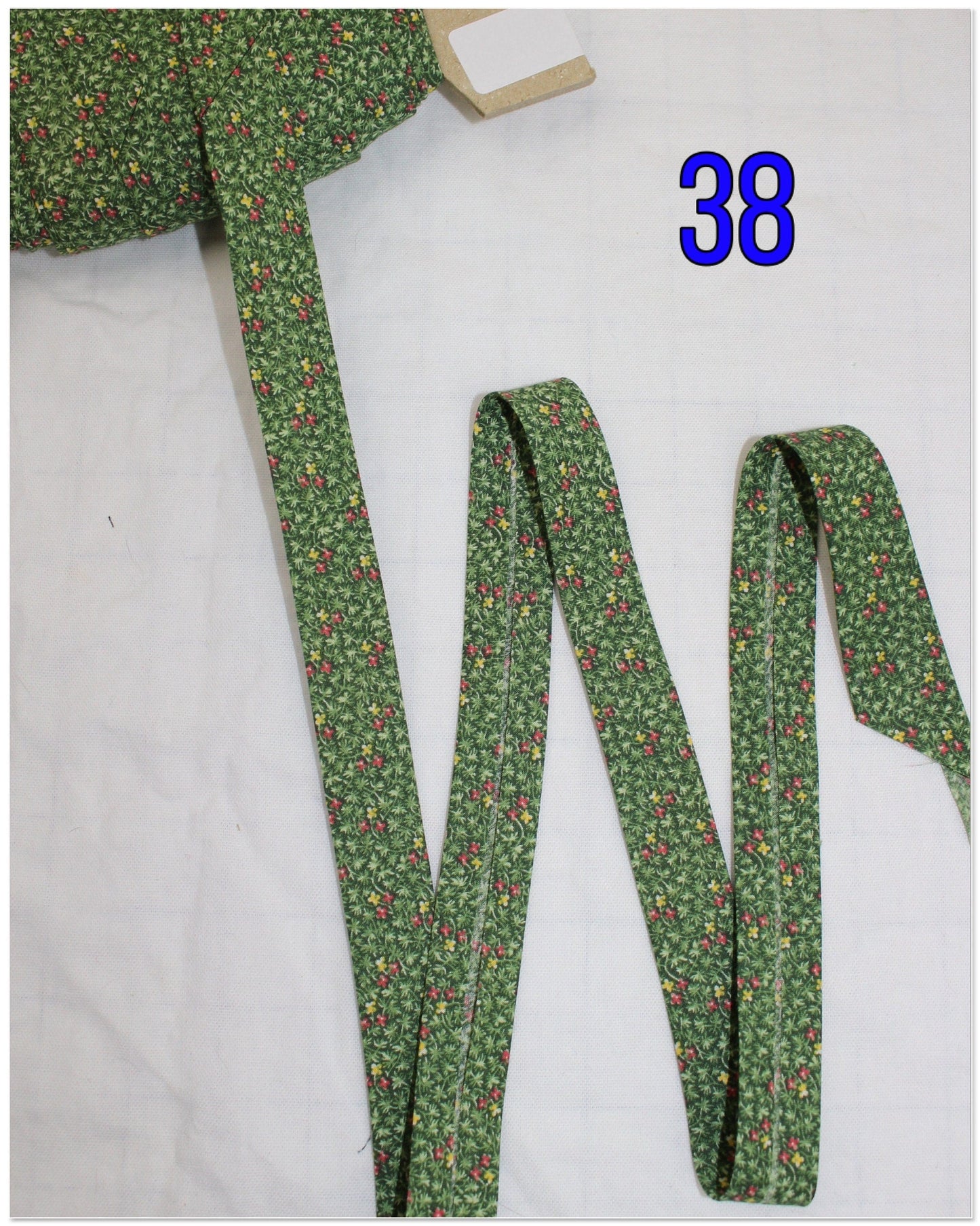Bias Binding (Tape) 25mm, Cotton, Single Fold, floral. Fusible iron on available.