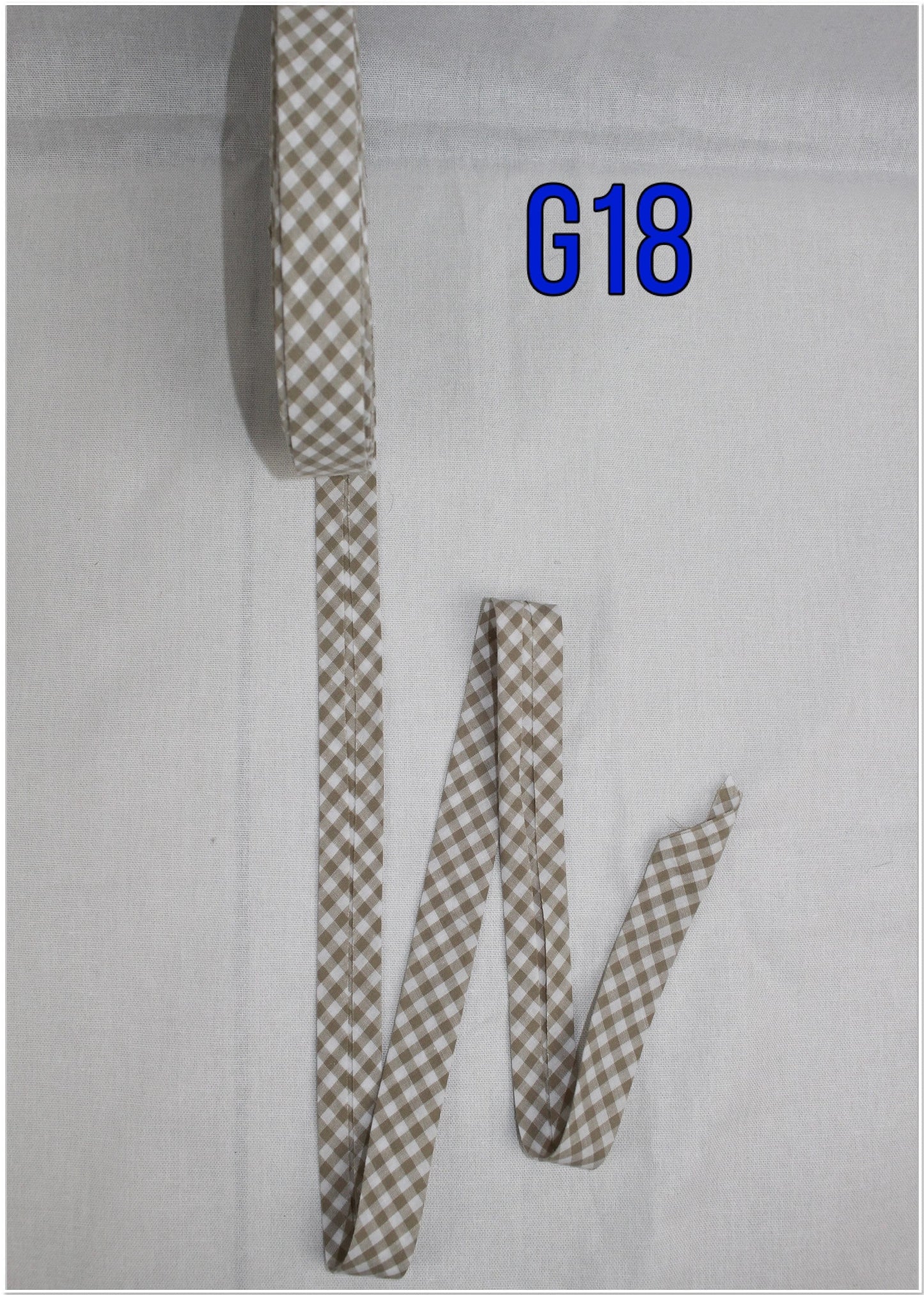 Bias Binding (tape) 25mm or 12mm single fold, yellow, blue, green, pink, black, purple, red, navy, brown GINGHAM. Fusible iron on available.