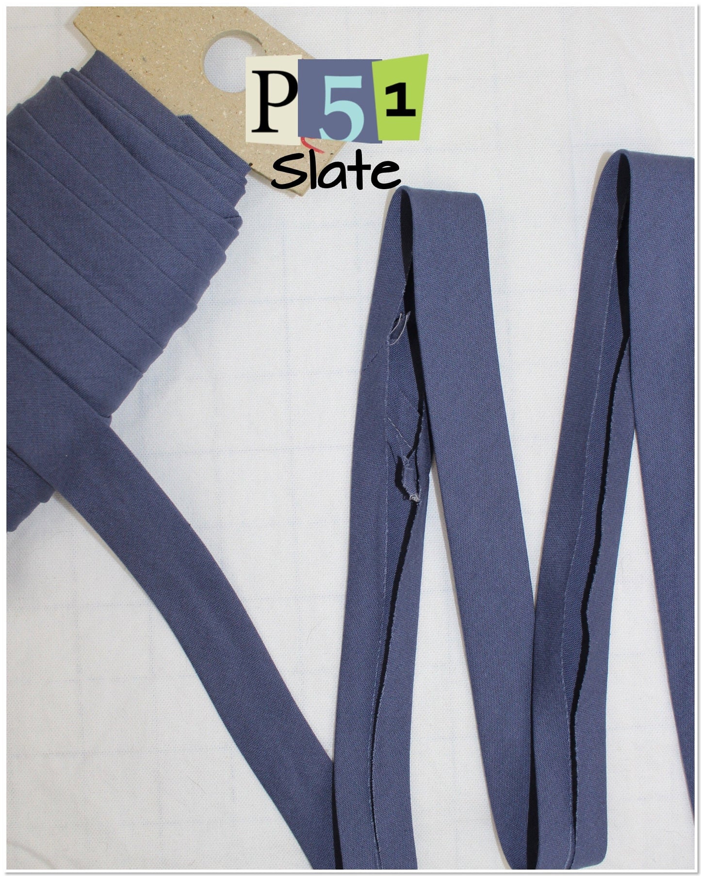 Bias Binding (tape) 25mm or 12mm, single fold, 100% Cotton. blue/light blue/dark blue/navy. Fusible iron on available.