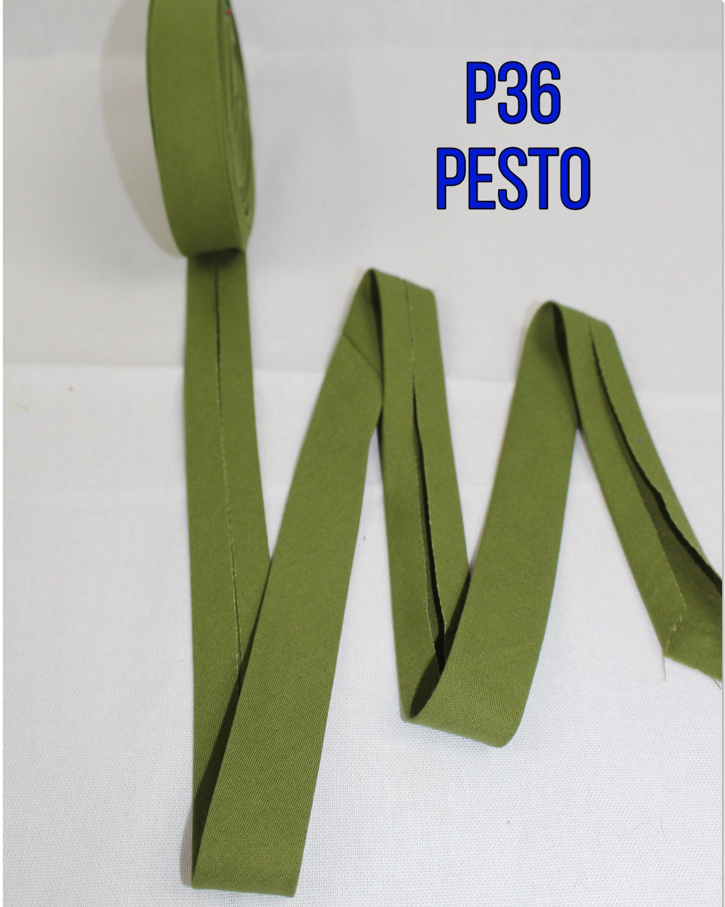 Bias Binding (tape) 25mm or 12mm, single fold, 100% Cotton. green, light green, dark . Fusible iron on available. green