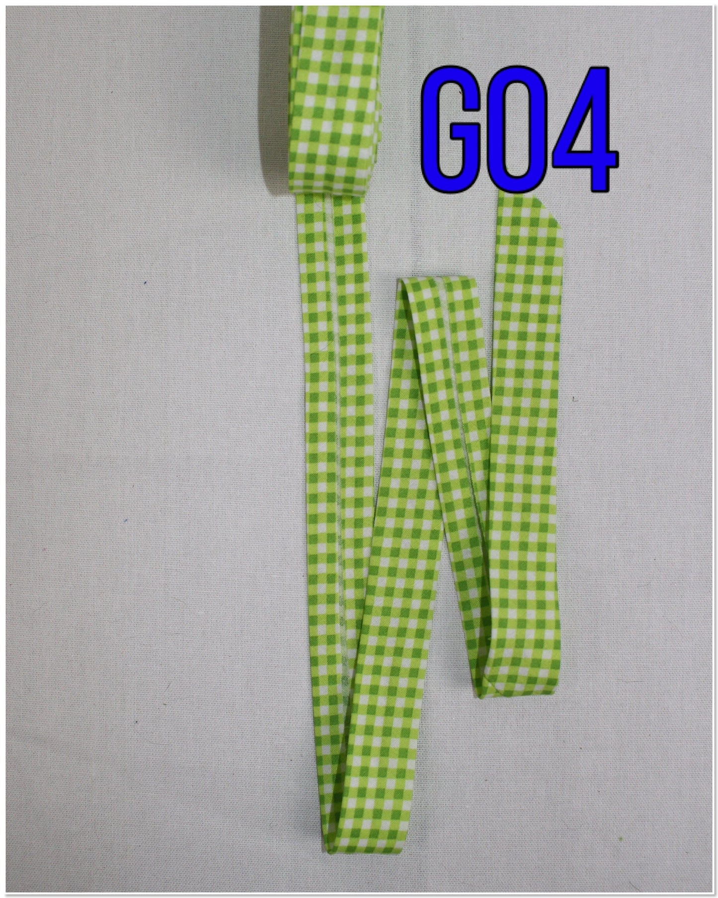 Gingham Bias Binding (tape) 25mm or 12mm, single fold, 100% Cotton. pink, yellow, blue, purple, orange, black. Fusible iron on available.