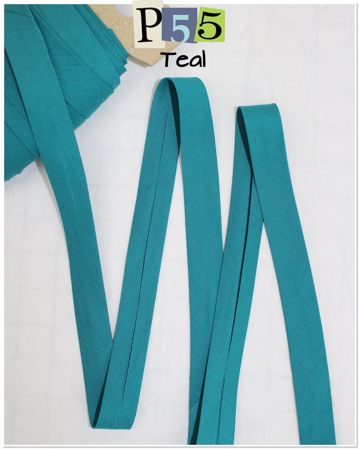 Bias Binding (tape) 25mm or 12mm, single fold, 100% Cotton. blue, light blue, dark blue, teal . Fusible iron on available.