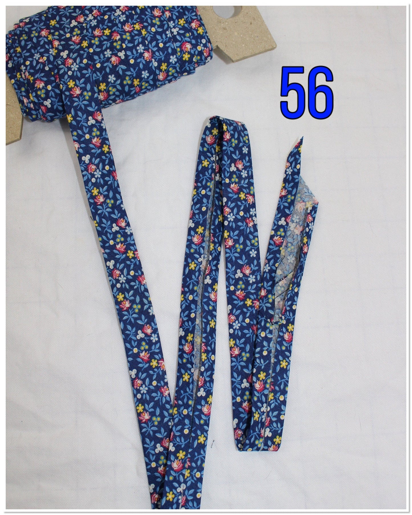 Bias Binding (Tape) 25mm, Cotton, Single Fold, floral. Fusible iron on available.