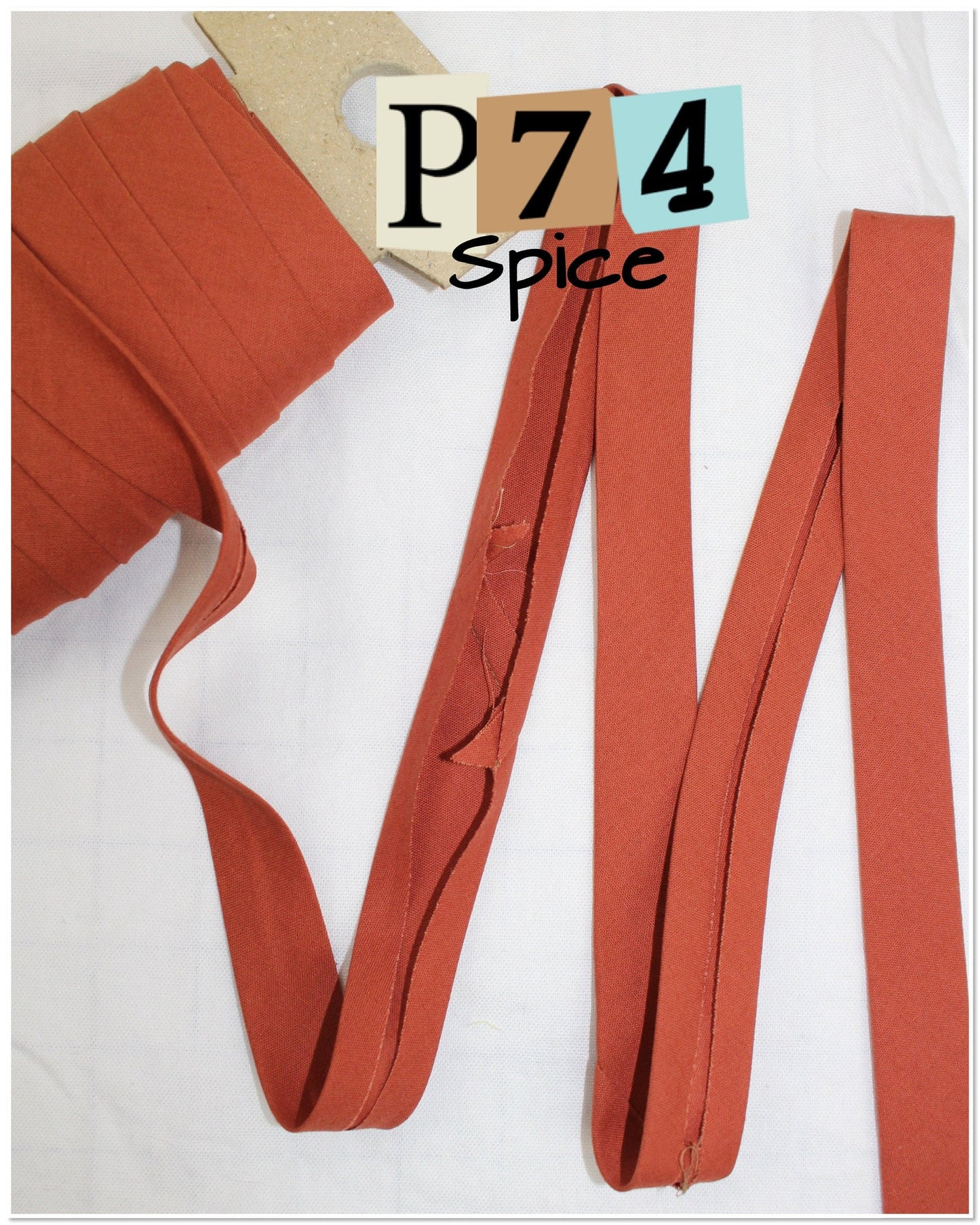 Bias Binding (tape) 25mm or 12mm, single fold, 100% Cotton. tan, brown, beige. Fusible iron on available.
