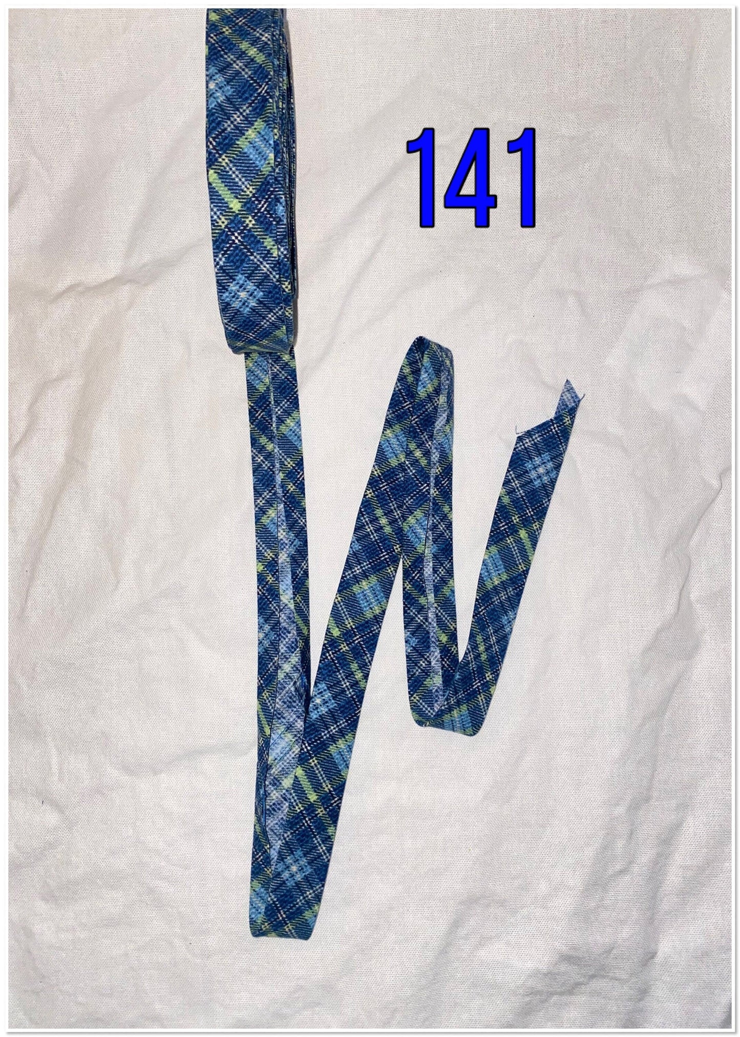 Bias Binding (Tape) 25mm, Cotton, Single Fold, gingham, plaid, checkers. Fusible iron on available.