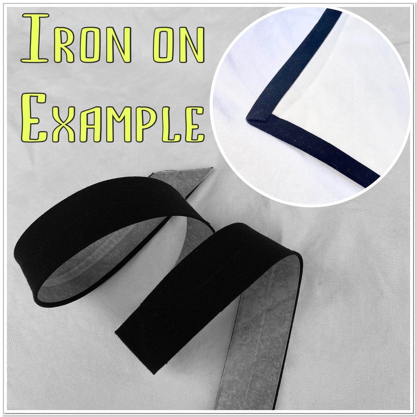 SAMPLE ONLY (10cm) bias binding/tape single fold/-1 inch wide