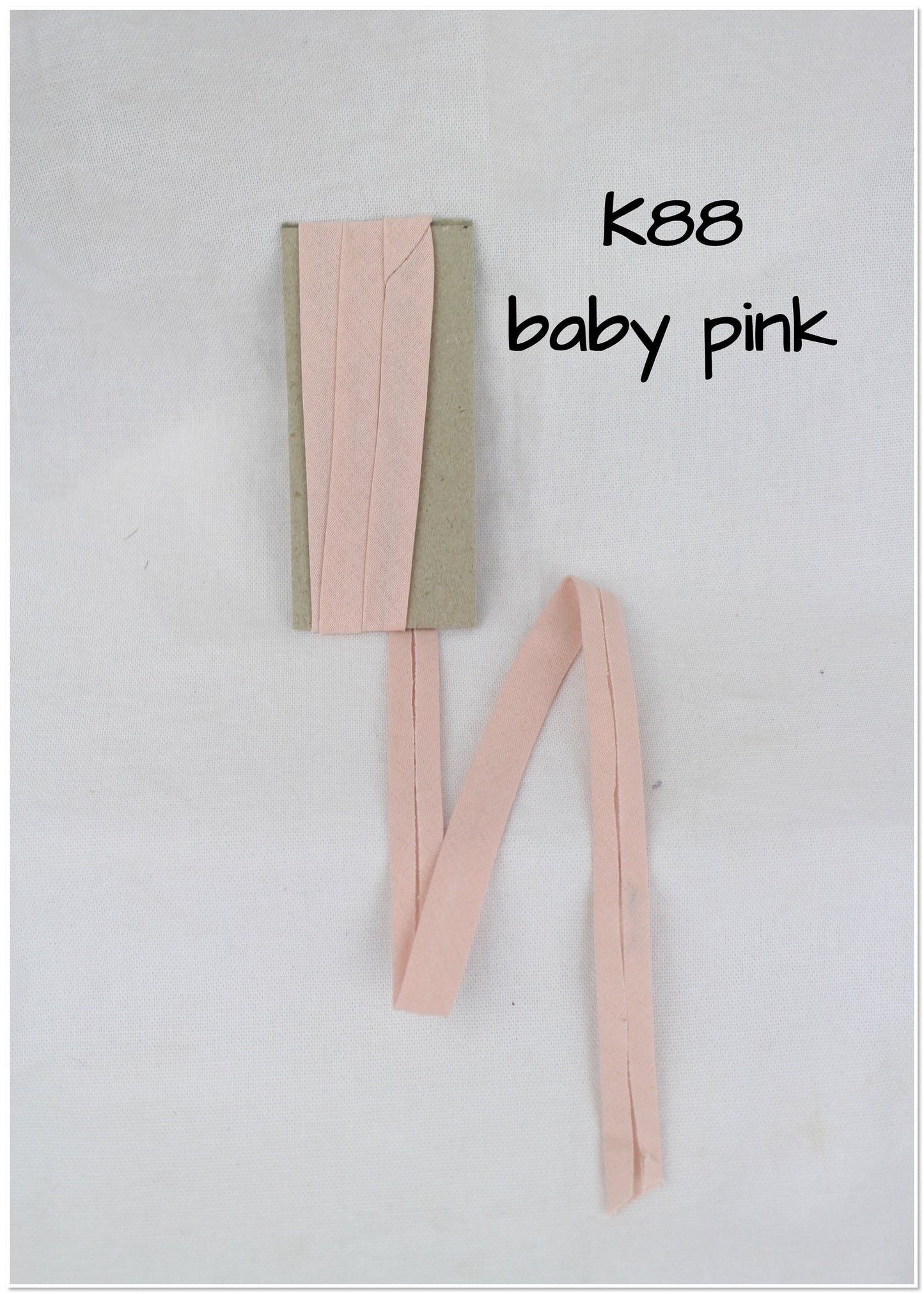 Bias Binding (tape) 12mm, single fold. candy, pink, sorbet pink, cerise, hot pink, baby pink. Fusible iron on available. 100% cotton