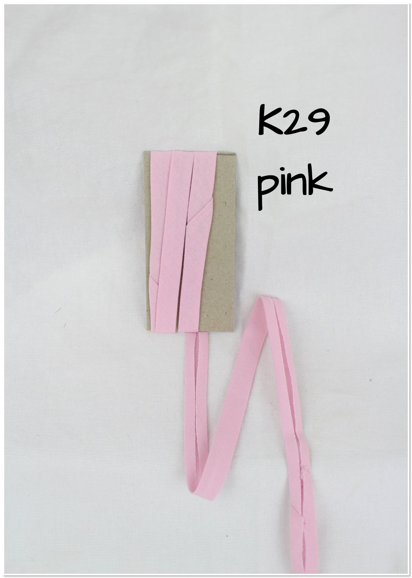 Bias Binding (tape) 12mm, single fold. candy, pink, sorbet pink, cerise, hot pink, baby pink. Fusible iron on available. 100% cotton