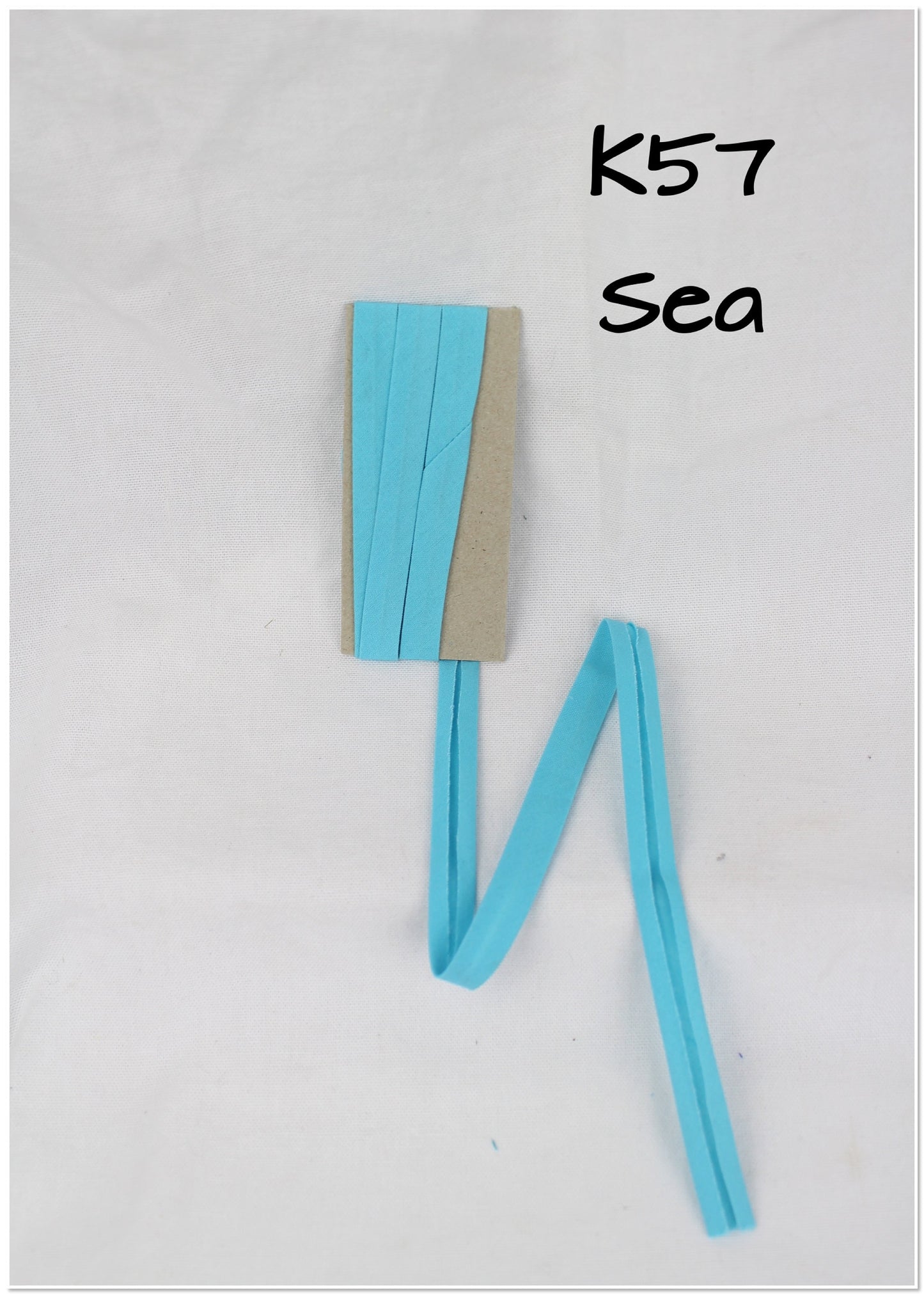 Bias Binding (tape) 12mm, single fold. Marine, sky, sea, bluebell. Fusible iron on available. 100% Cotton