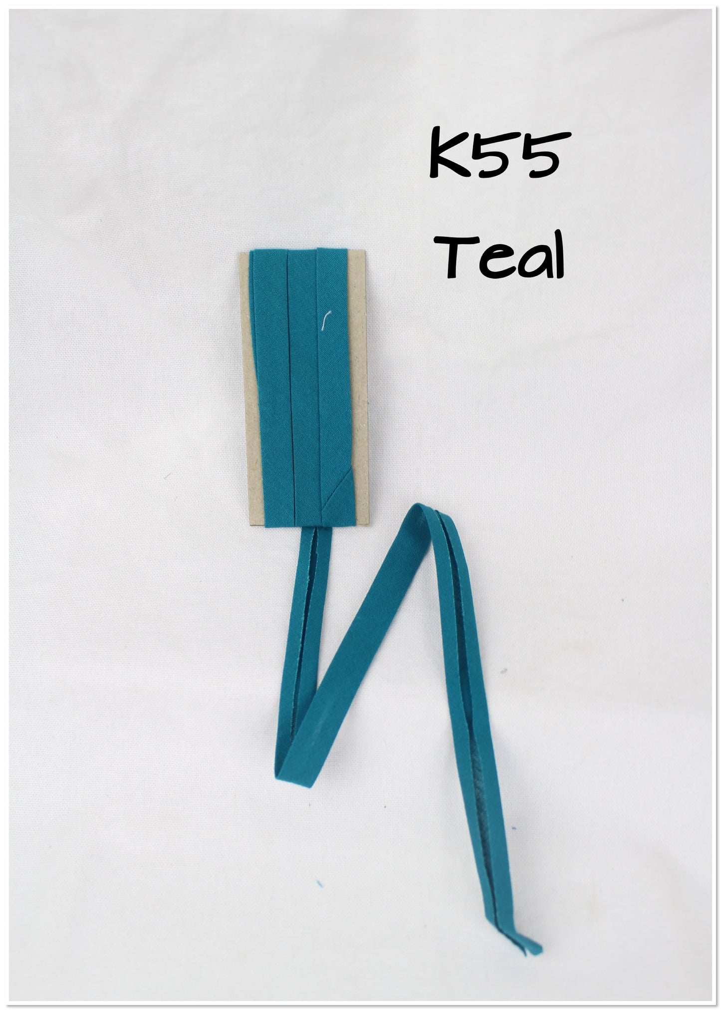 Bias Binding (tape) 12mm, single fold, Cambridge, teal, sea. Fusible iron on available. 100% Cotton.
