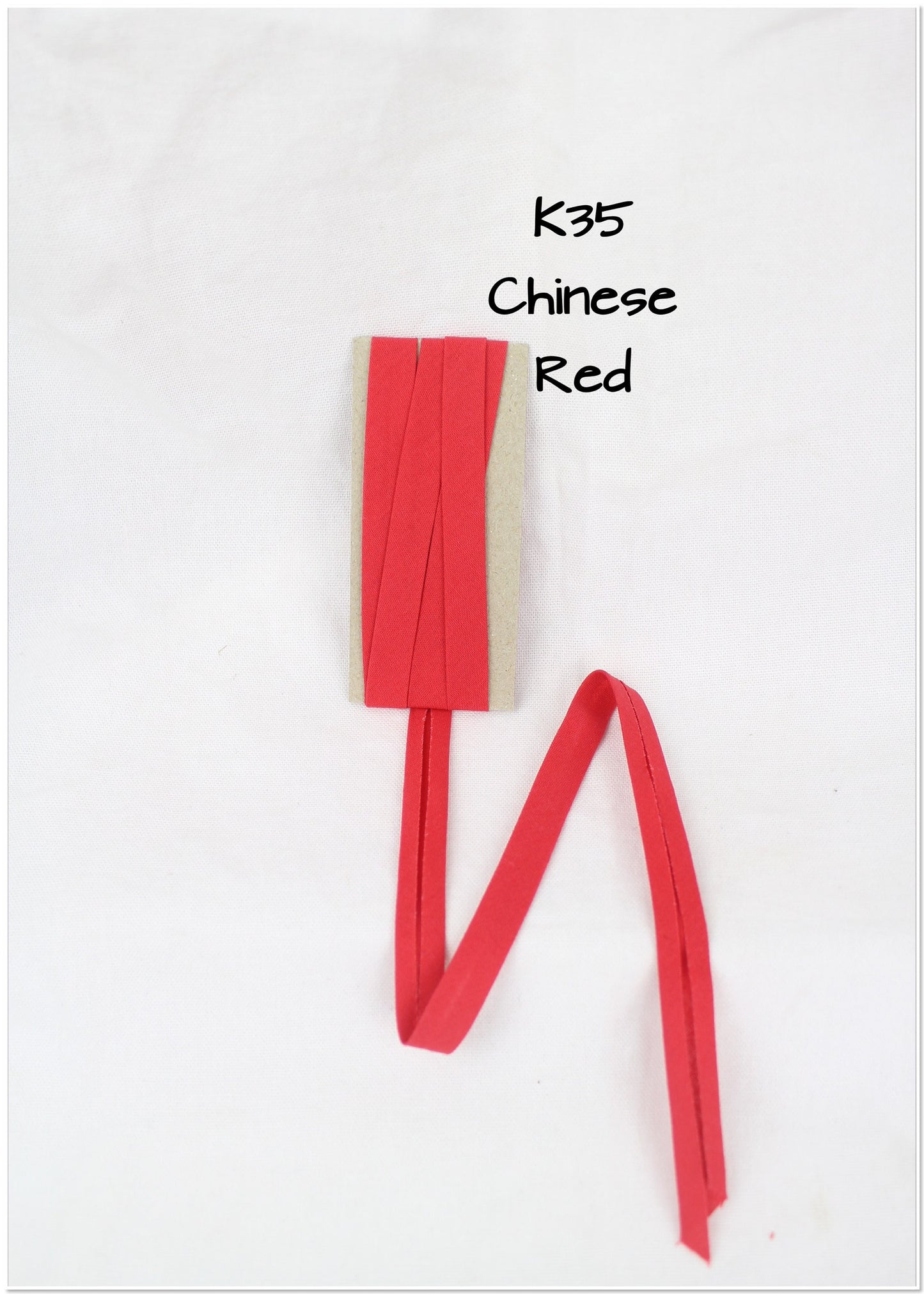 Bias Binding (tape) 12mm, single fold. brick red, rosewood, Chinese red, brick red, crimson. Fusible iron on available. 100% Cotton