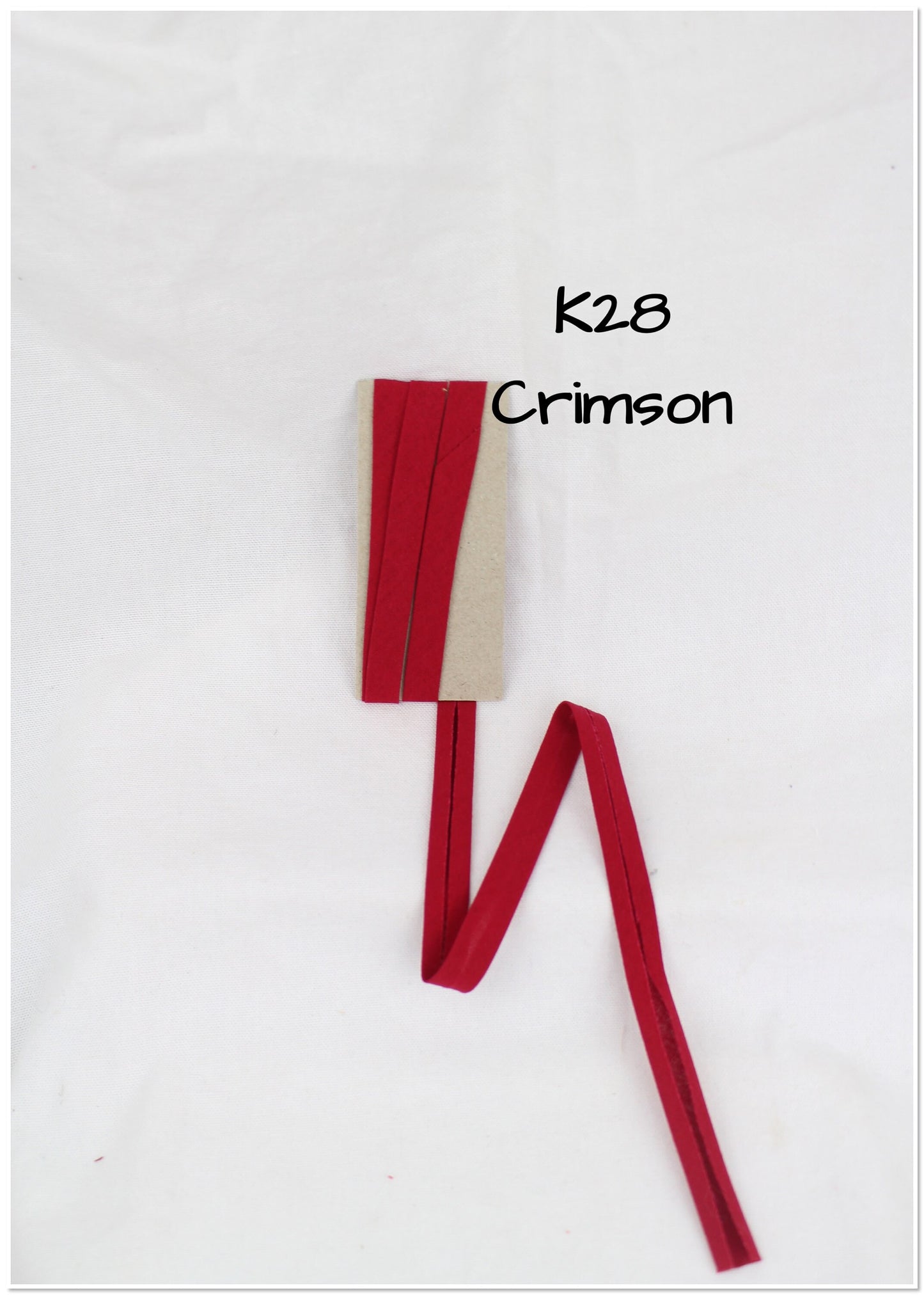 Bias Binding (tape) 25mm, single fold. Cerise, bright rose, rumba red, crimson. Fusible iron on available. 100% Cotton