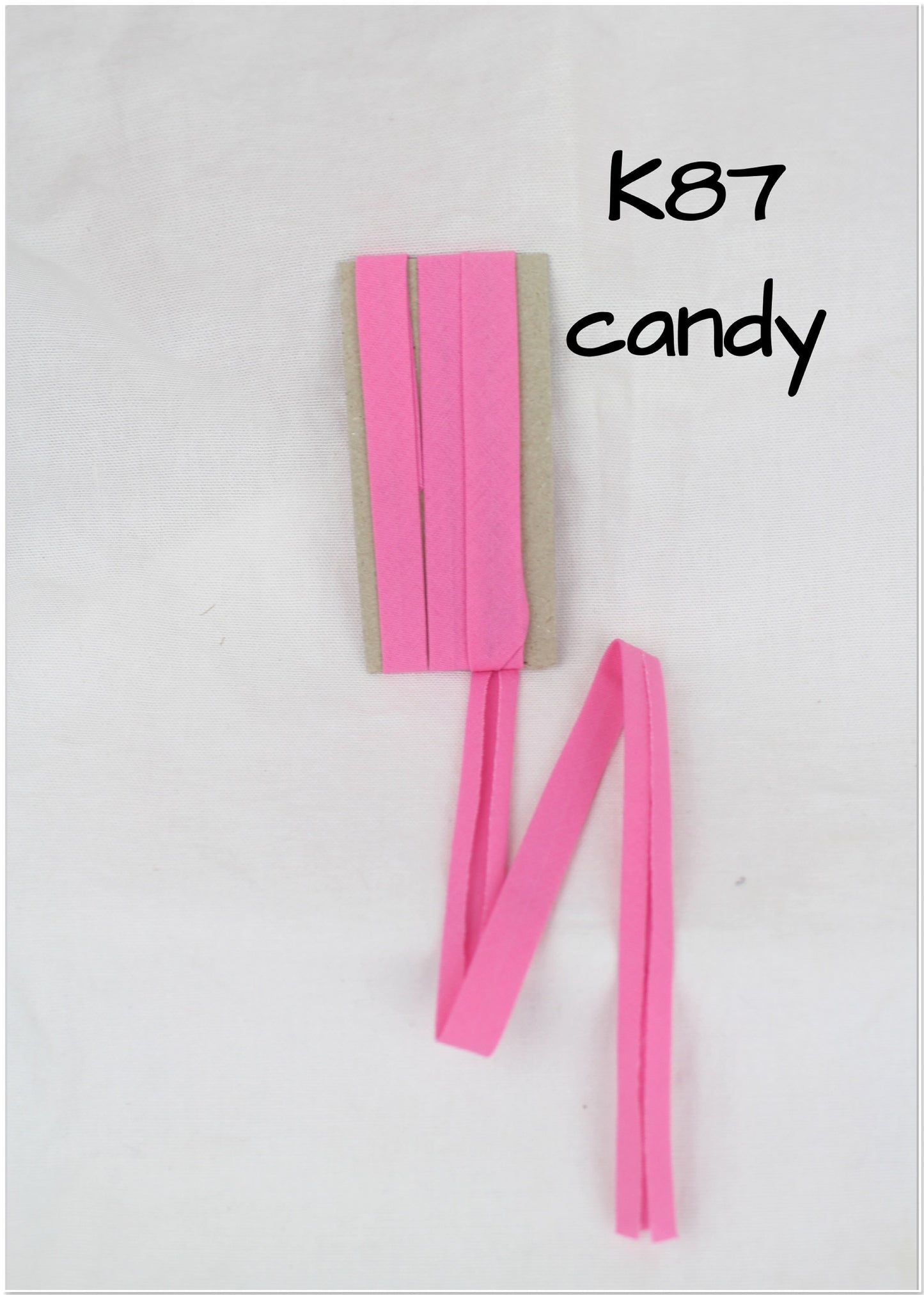 Bias Binding (tape) 12mm, single fold. candy, pink, sorbet pink, cerise, hot pink, baby pink. Fusible iron on available. 100% cotton