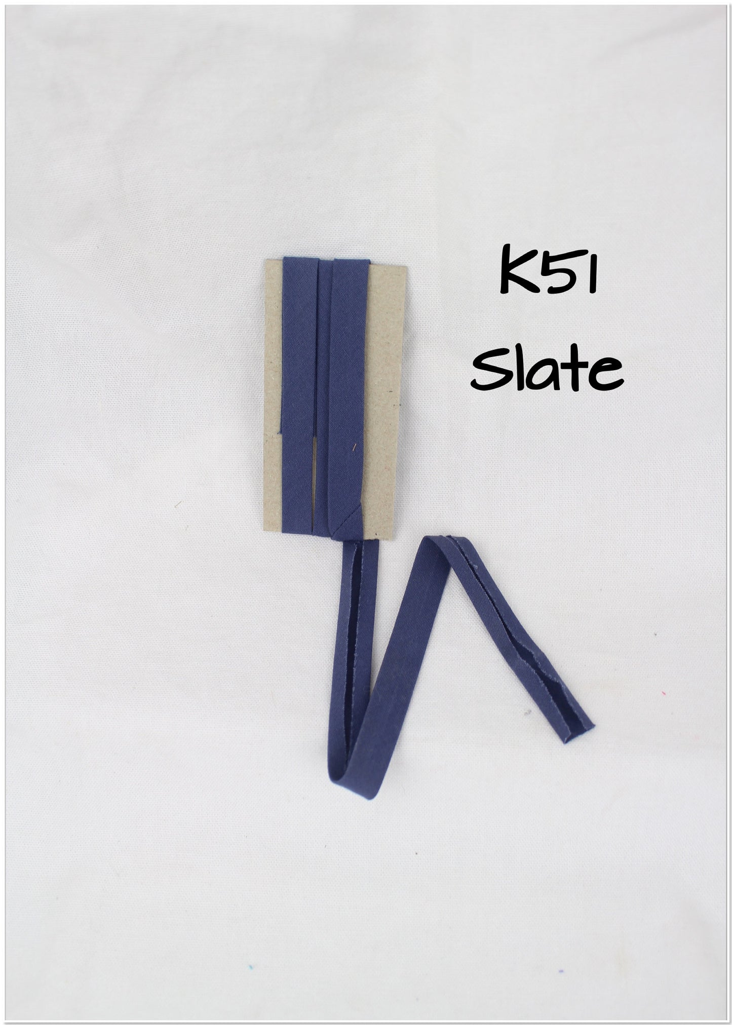 Bias Binding (tape) 12mm, single fold. Denim, slate, pampadour, Air Force blue. Fusible iron on available. 100% Cotton