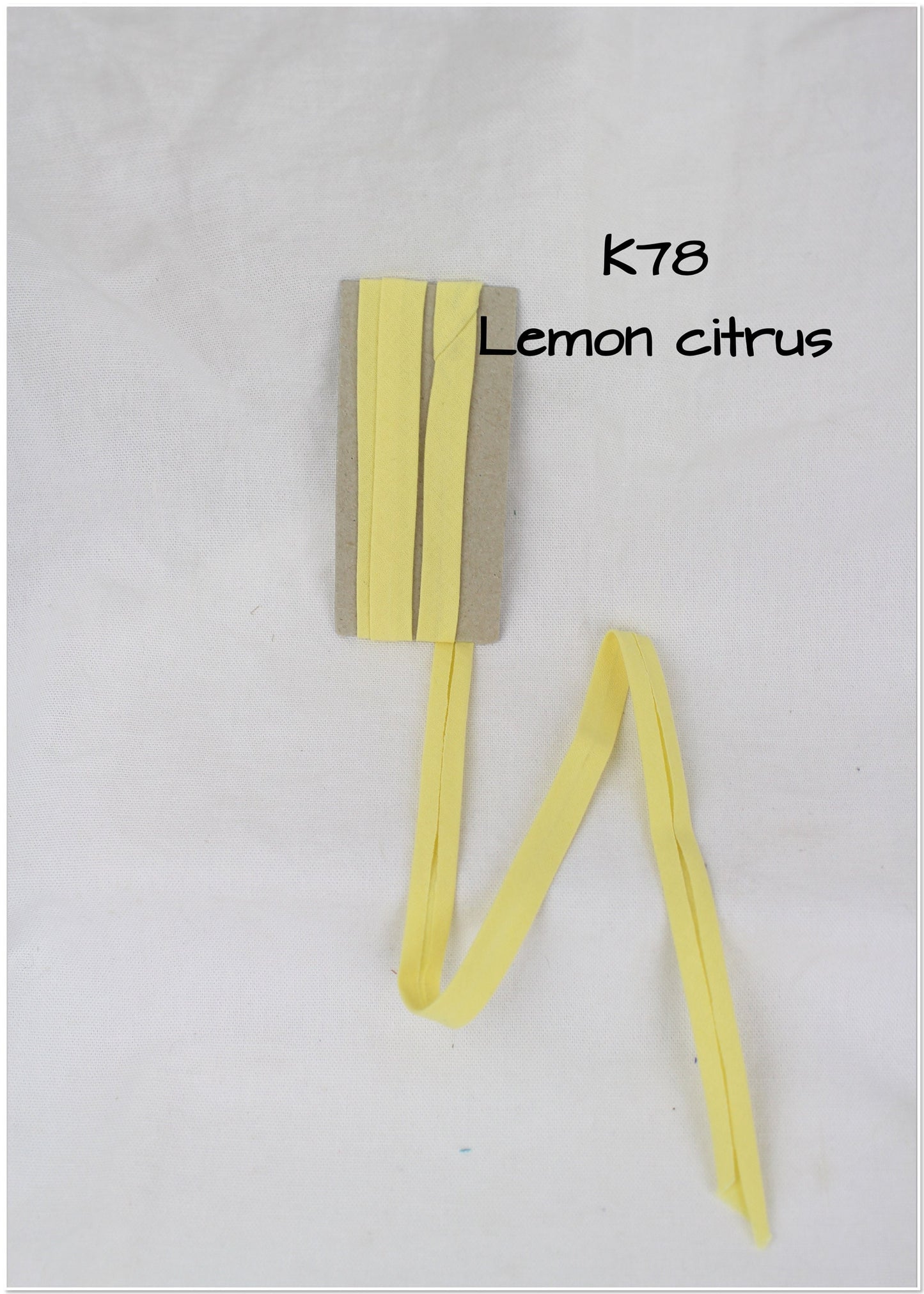 Bias Binding (tape) 25mm, single fold. mustard, butterscotch, aussie gold, lemon citrus, lemon chrome, popcorn, daffodil. Fusible iron on.