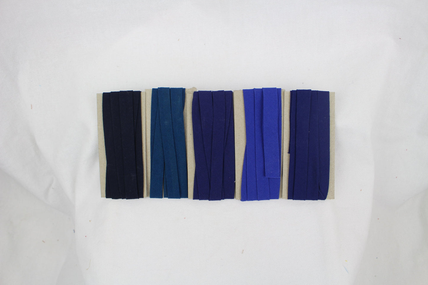 Bias Binding (tape) 12mm, single fold. jr navy, navy, oxford blue, petrol, sapphire. Fusible iron on available. 100% Cotton