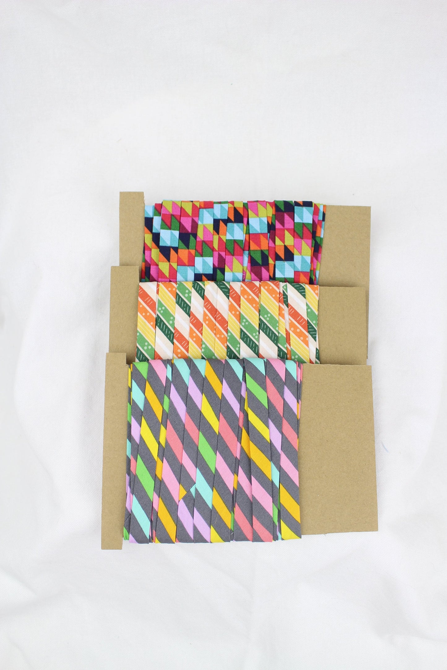 Bias Binding (Tape) 12mm, Cotton, Single Fold, colourful. Fusible iron on available.