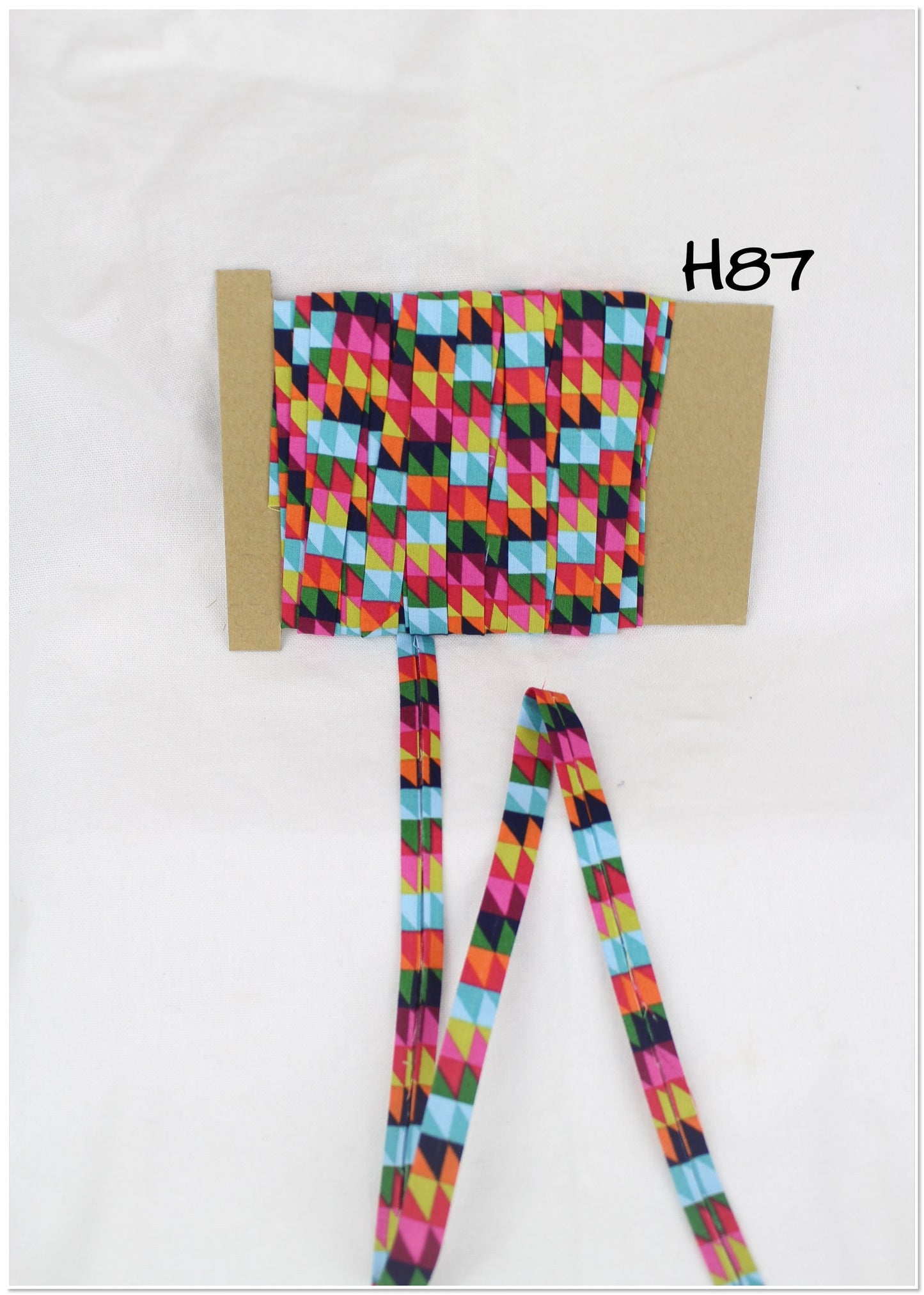 Bias Binding (Tape) 12mm, Cotton, Single Fold, colourful. Fusible iron on available.