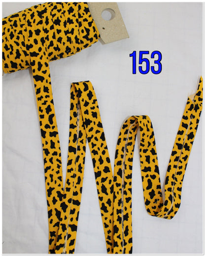 Bias Binding (Tape) 25mm, Cotton, Single Fold, fish, sushi, Jeep, ducks, zebra, cheetah. Fusible iron on available.