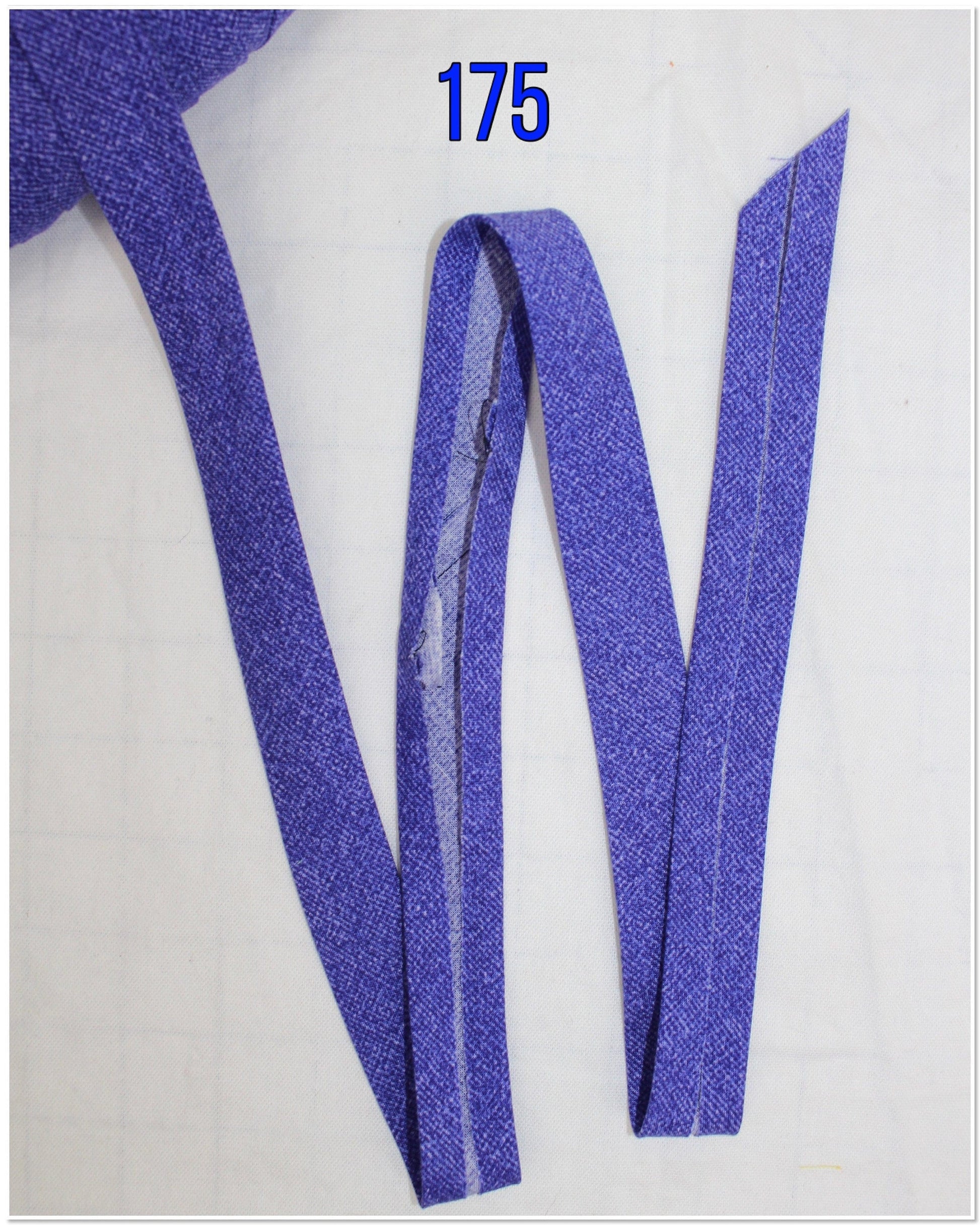 Bias Binding (Tape) 25mm, Cotton, Single Fold, blue, red, purple, brown. Fusible iron on available.