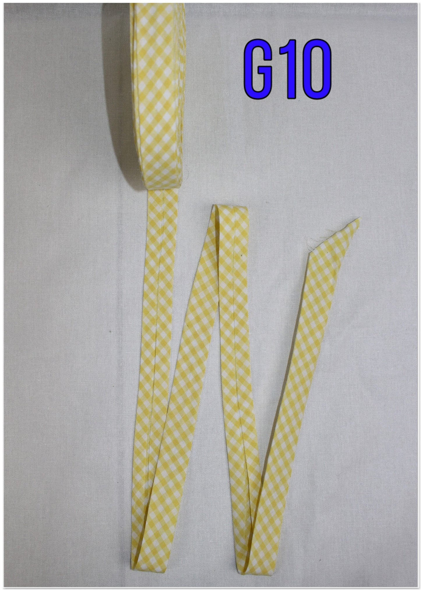 Bias Binding (tape) 25mm or 12mm single fold, yellow, blue, green, pink, black, purple, red, navy, brown GINGHAM. Fusible iron on available.