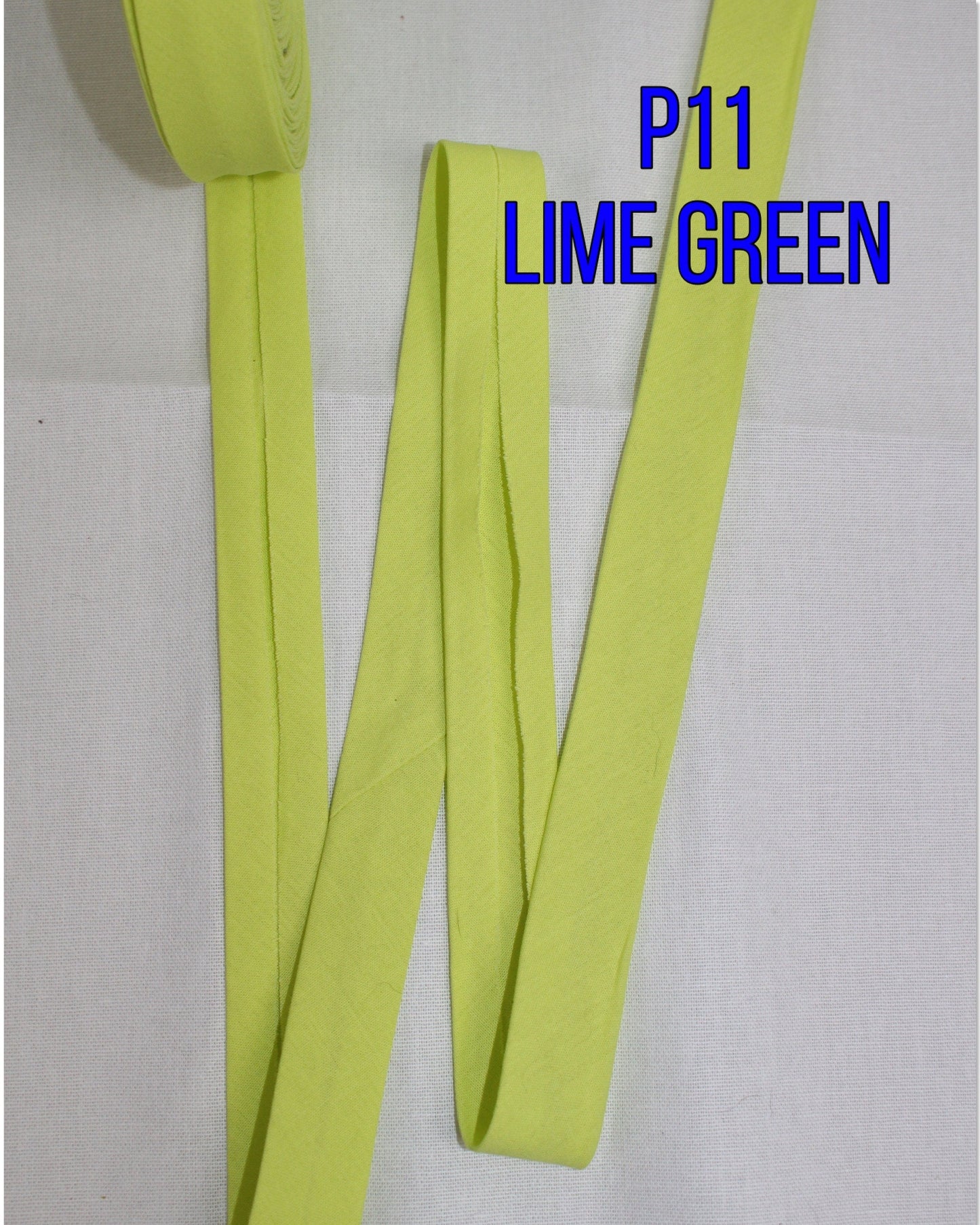 Bias Binding (tape) 25mm or 12mm, single fold, 100% Cotton. green, light green, dark. Fusible iron on available. green