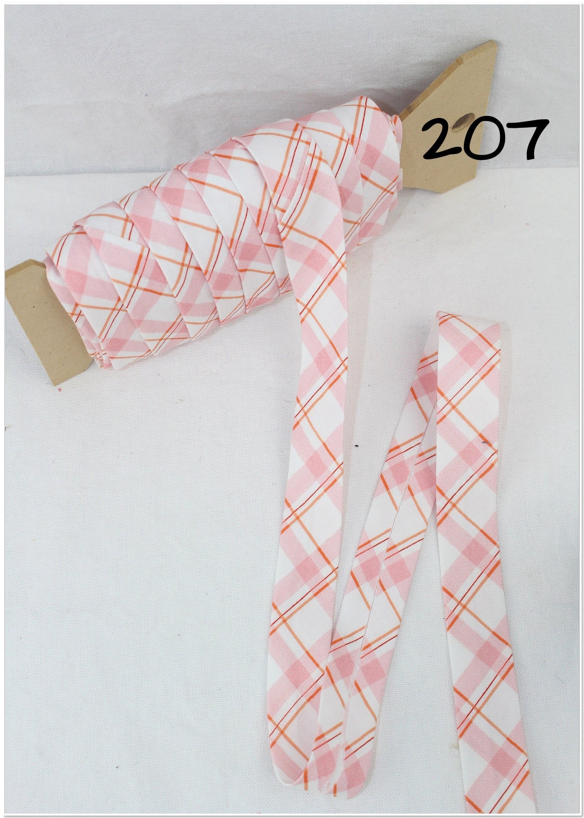 Bias Binding (Tape) 25mm, Cotton, Single Fold, pink ribbon, pink, patterned. Fusible iron on available.