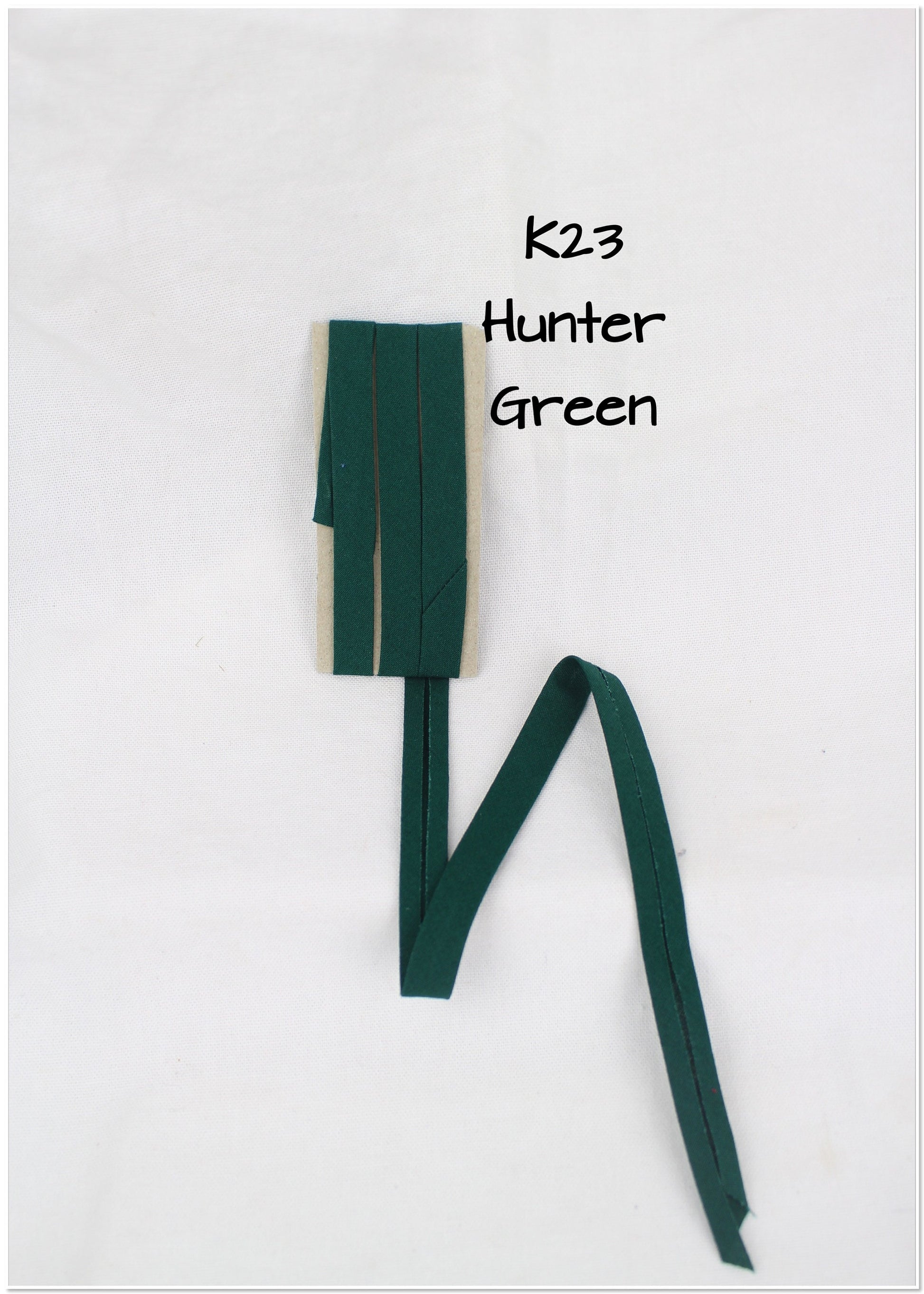 Bias Binding (tape) 12mm, single fold. pesto, hunter green, green grass, olive. Fusible iron on available. 100% Cotton