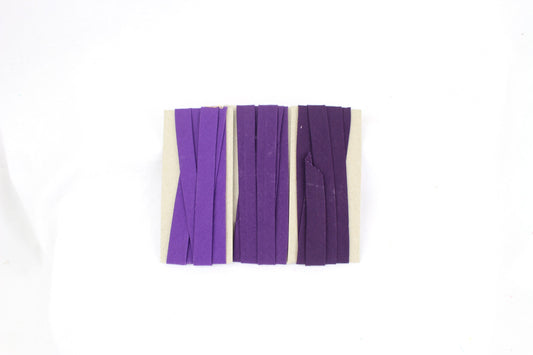 Bias Binding (tape) 12mm, single fold. jacaranda, petunia, royal purple, orchid, iris, grape. Fusible iron on available. 100% Cotton